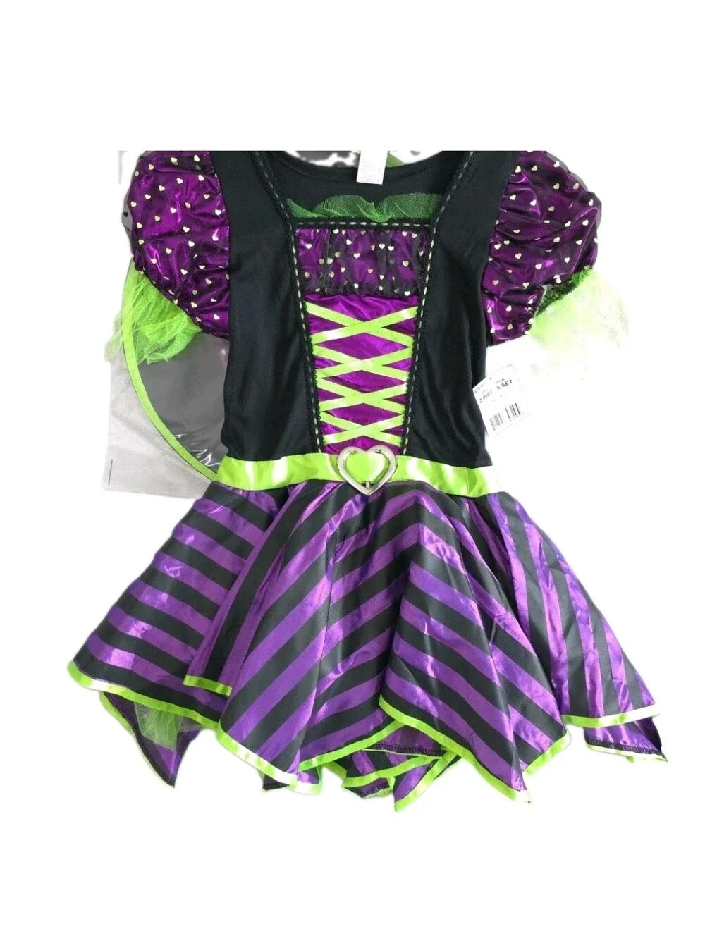 Goodmark Costume Girls Size 8-10 Witch Halloween Dress Hat Pretty Potion Medium